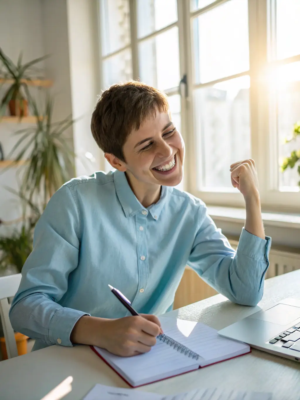 A student confidently participating in a conversation, demonstrating the increased confidence gained through Lisenia's listening training.